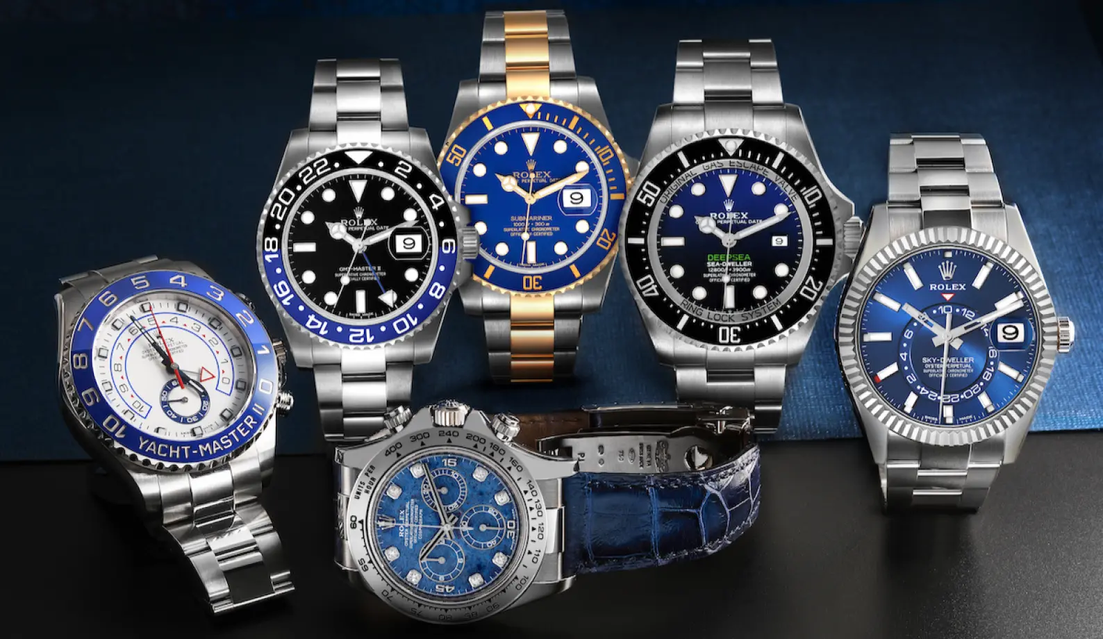 Top 10 luxury watches of 2025 featuring iconic timepieces like Audemars Piguet Royal Oak, Rolex Submariner, Patek Philippe Nautilus, and more.